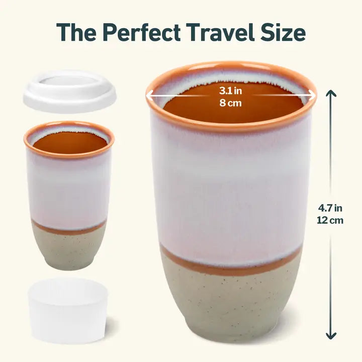 Ceramic Reusable Travel Mug- 12oz. - NEW!- ORCHID