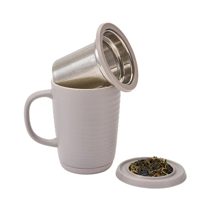 Ripple Infuser Mug- 16oz.- Gray