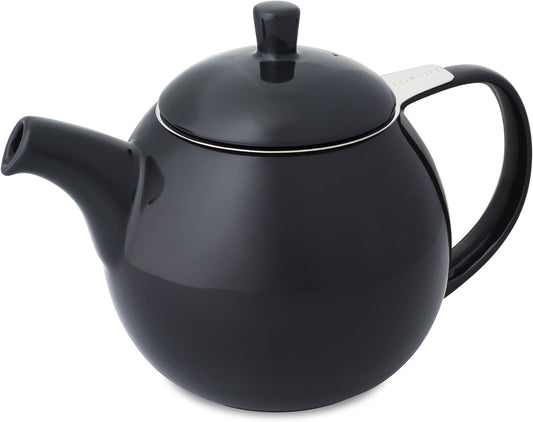Curve Teapot with Infuser -  24 oz  Black