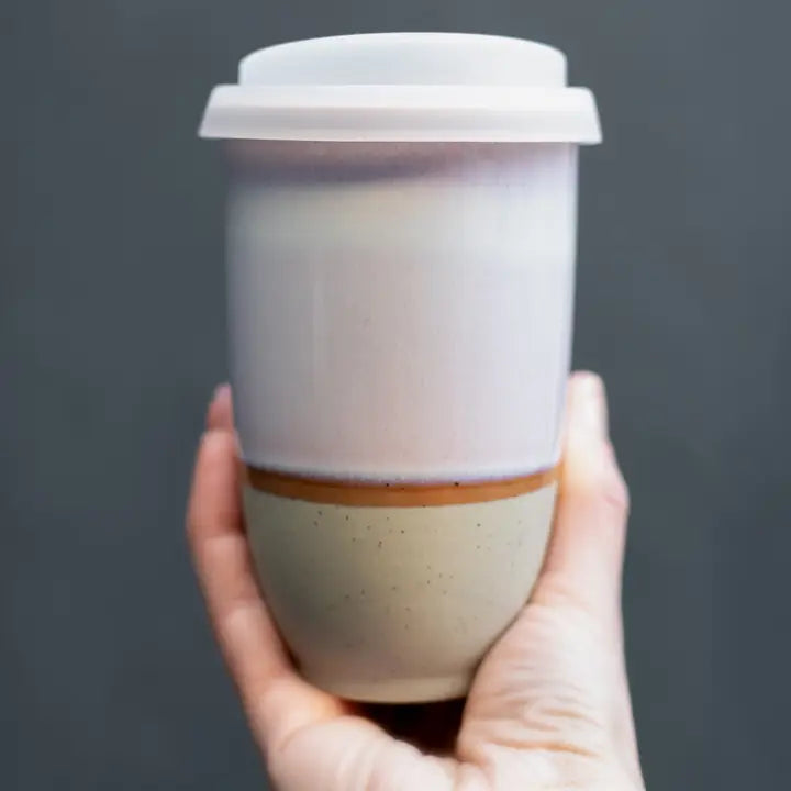 Ceramic Reusable Travel Mug- 12oz.- NEW!- HORIZON