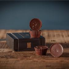 Bourbon Barrel Foods- Bourbon Smoked Sea Salt Caramels with Sea Salt 4pc. Box