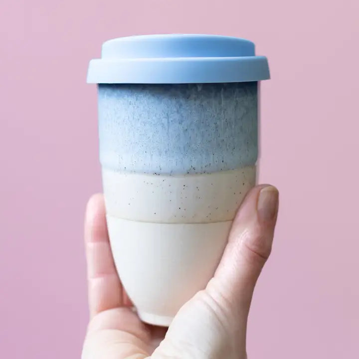 Ceramic Reusable Travel Mug- 12oz.- NEW!- COVE