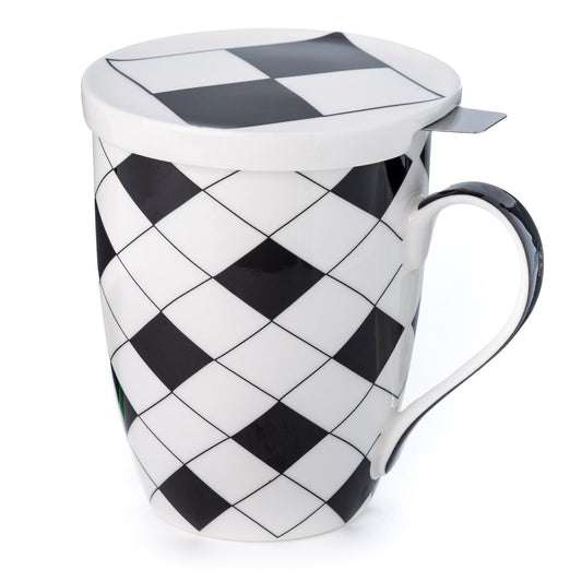 Art Deco Criss Cross Tea Mug