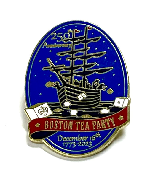 Boston Tea Party 250th Anniversary Pin