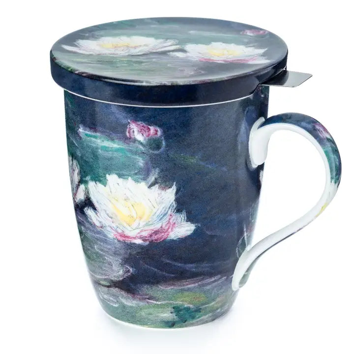 Monet Water Lilies Infuser Mug with Lid