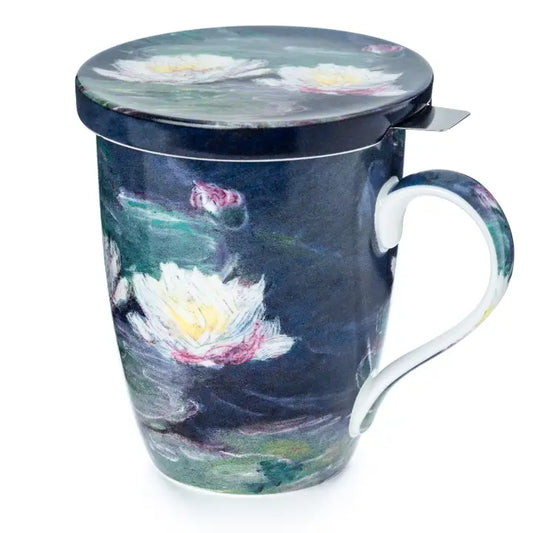 Monet Water Lilies Infuser Mug with Lid