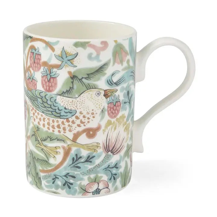 Morris & Co Strawberry Thief Mug-IVORY- 12oz.