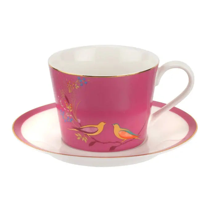 Chelsea Collection Teacup & Saucer- Pink- NEW!