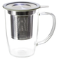 NewLeaf Glass Tea Mug with Infuser & Lid