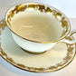 Wedgwood Vintage Teacup - Whitehall Gold & White