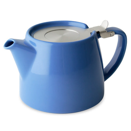 Stump Teapot with Stainless Lid & Infuser 18 oz. - Blue