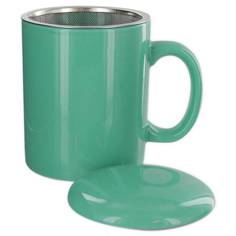 Teal Infuser Mug with Lid