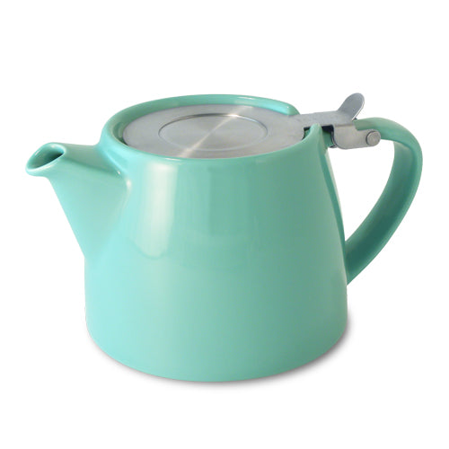 Stump Teapot with Stainless Lid & Infuser 18 oz. - Turquoise