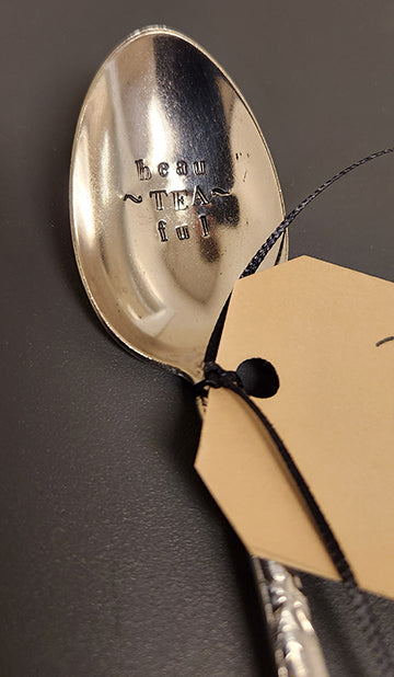 Vintage Hand-Stamped Silver Plated Spoon