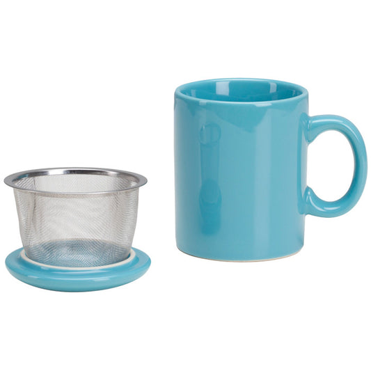  Infuser Mug with Lid - 11 oz Turquoise